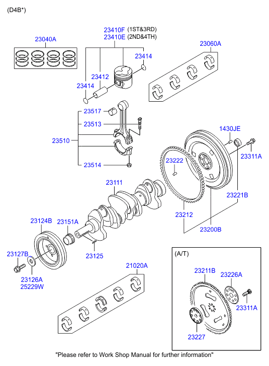 KIA 231244A010 - Puleggia cinghia, Albero a gomiti www.autoricambit.com