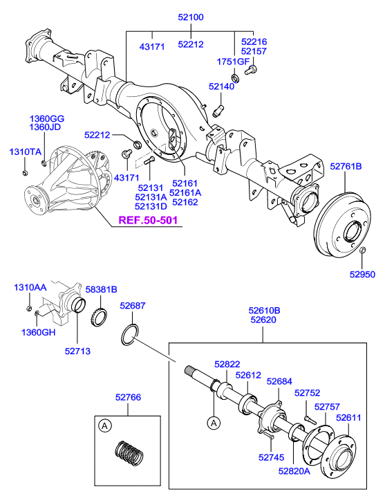 Hyundai 52810-4A000 - Kit cuscinetto ruota www.autoricambit.com