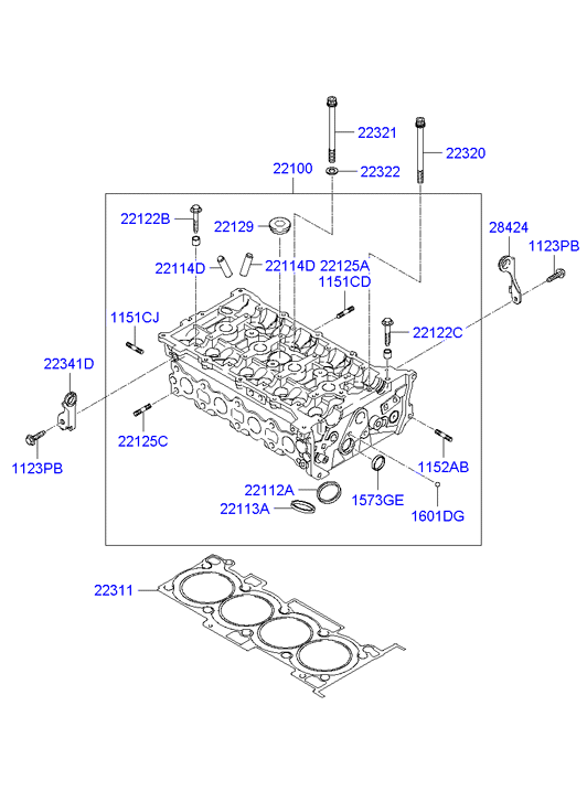 KIA 22100-25013 - Valvola comando, Regolazione albero a camme www.autoricambit.com