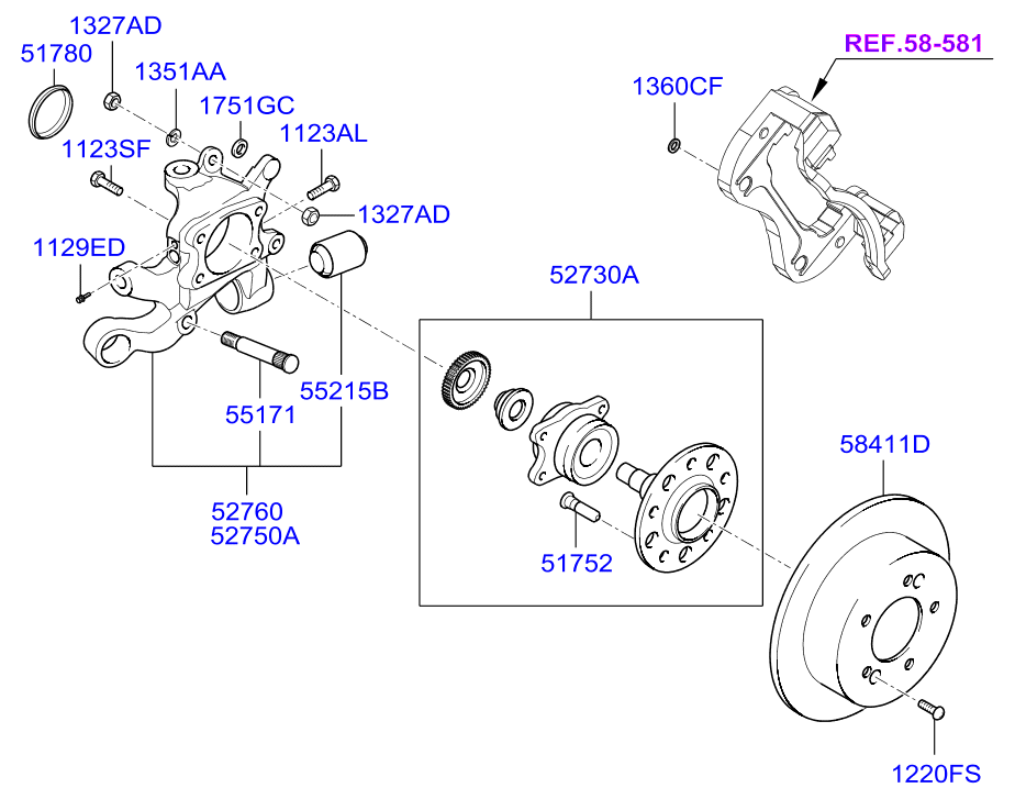 Hyundai 584113K110 - Discofreno www.autoricambit.com