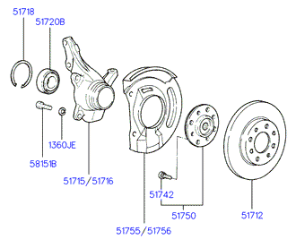 KIA 51720-34000 - Kit cuscinetto ruota www.autoricambit.com