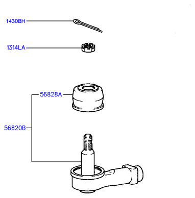 KIA 56820-37010 - Testa barra d'accoppiamento www.autoricambit.com