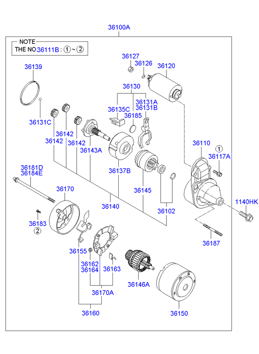 KIA 3610023161 - Motorino d'avviamento www.autoricambit.com