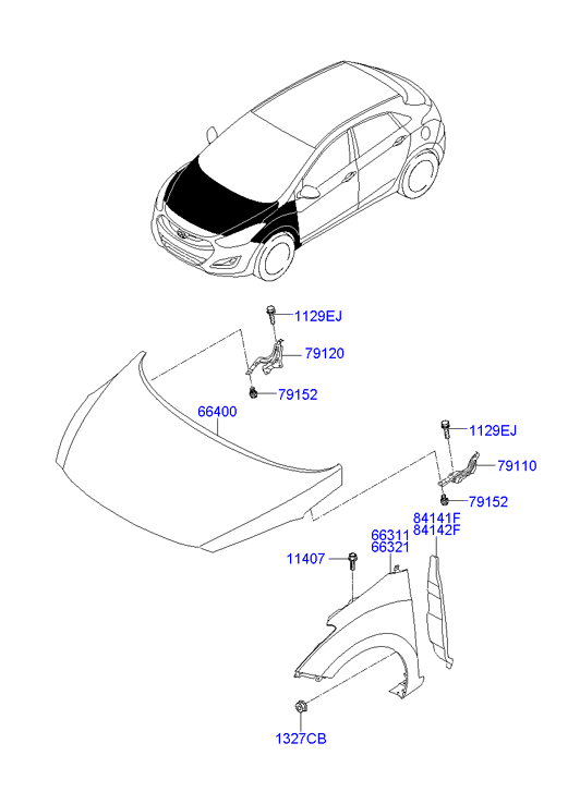 Hyundai 66321A6000 - Parafango www.autoricambit.com