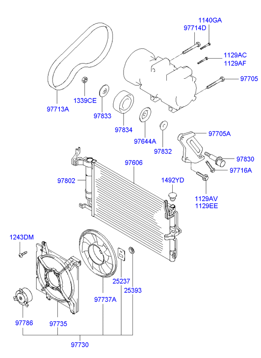 Hyundai 97853-2D000 - Essiccatore, Climatizzatore www.autoricambit.com