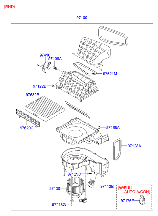 KIA 97129-2D000 - Resistenza, Ventilatore abitacolo www.autoricambit.com