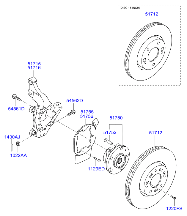 Hyundai 51712A6000 - Discofreno www.autoricambit.com