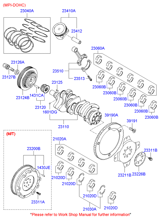 Hyundai 23200-27801 - Volano www.autoricambit.com