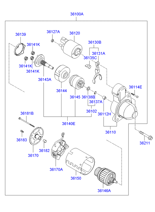 Hyundai 361002G200 - Motorino d'avviamento www.autoricambit.com