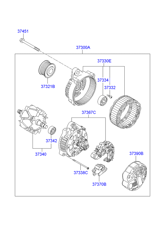 Hyundai (BEIJING) 37300-25600 - Alternatore www.autoricambit.com