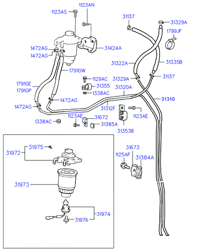 Hyundai 3197344001 - Filtro carburante www.autoricambit.com