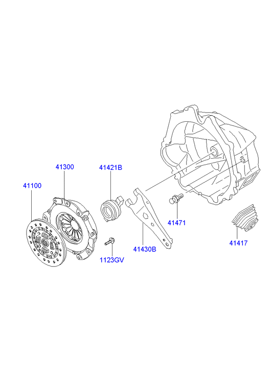 Hyundai 41100-4B070 - Disco frizione www.autoricambit.com