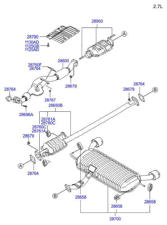 FORD 2876428020 - Guarnizione, Tubo gas scarico www.autoricambit.com