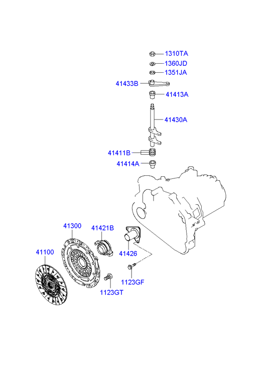 Hyundai 41100-39260 - Disco frizione www.autoricambit.com