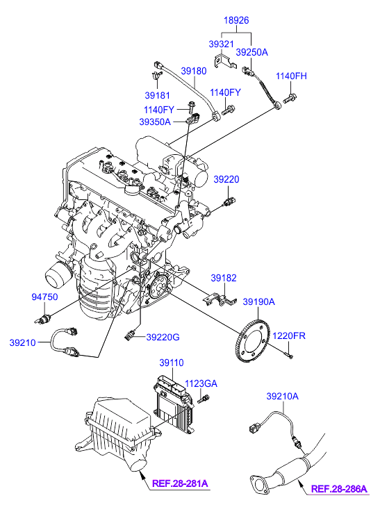 KIA 3921022610 - Sonda lambda www.autoricambit.com