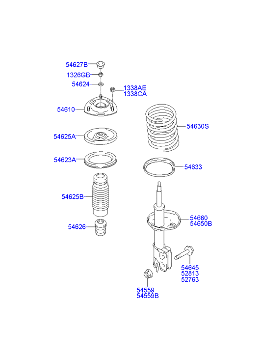 KIA 5466026300 - Ammortizzatore www.autoricambit.com