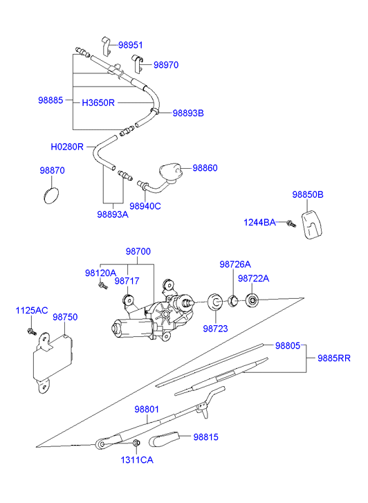 Hyundai 9882026000 - Spazzola tergi www.autoricambit.com