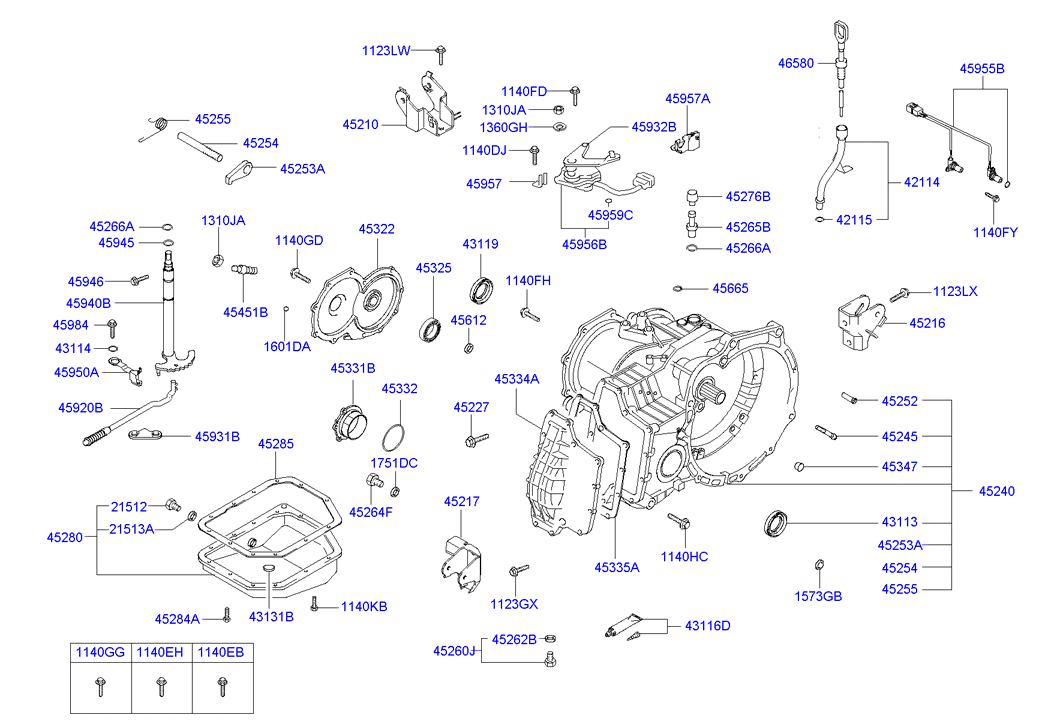 KIA 21513-21000 - Anello di tenuta, vite di scarico olio www.autoricambit.com