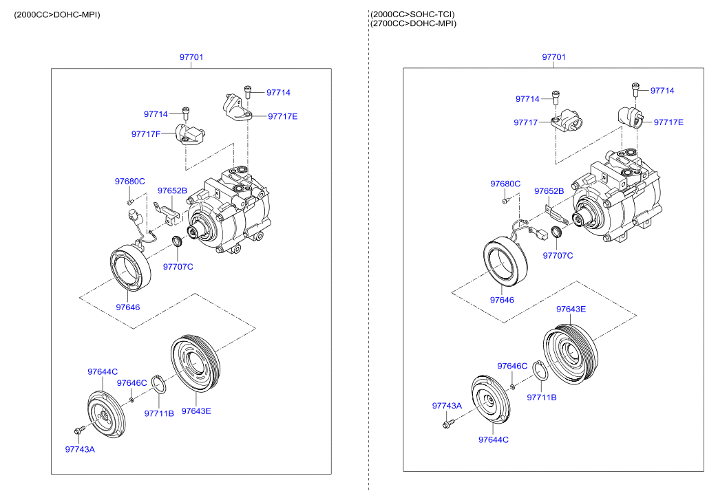 Hyundai 97701-3A481 - Compressore, Climatizzatore www.autoricambit.com