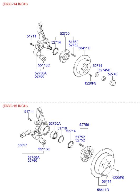 Hyundai 52710-26530 - Kit cuscinetto ruota www.autoricambit.com