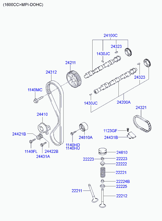 KIA 2221126600 - Valvola di aspirazione www.autoricambit.com