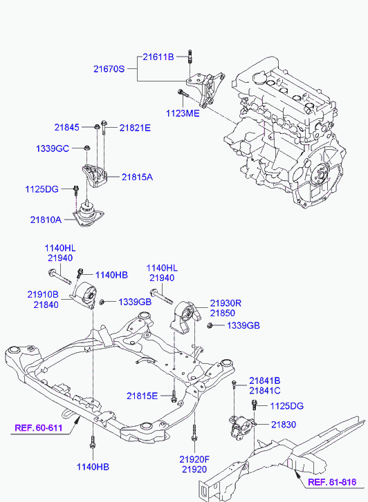 Hyundai 21910-2H250 - Sospensione, Motore www.autoricambit.com