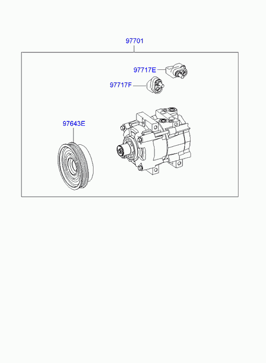 Hyundai 97701-38071 - Compressore, Climatizzatore www.autoricambit.com