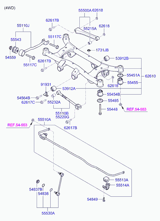 Hyundai 551102E001 - Sospensione a ruote indipendenti www.autoricambit.com