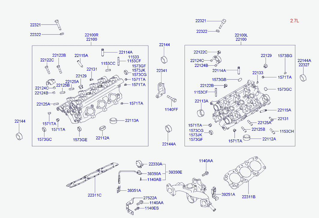 Hyundai 22144-37101 - Paraolio, Albero a camme www.autoricambit.com