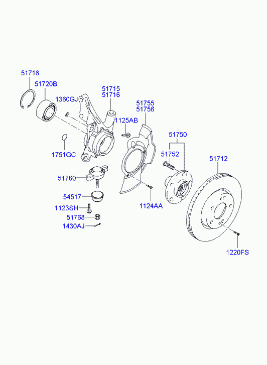 KIA 517122E300 - Discofreno www.autoricambit.com