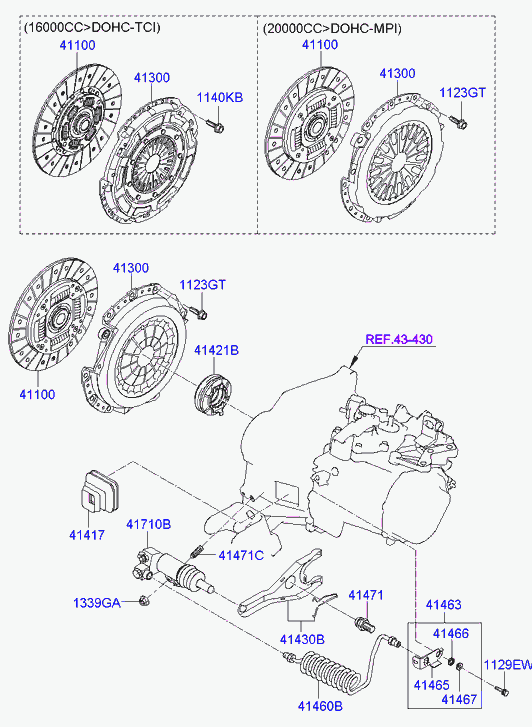 Hyundai (BEIJING) 4142132000 - Reggispinta distacco frizione www.autoricambit.com