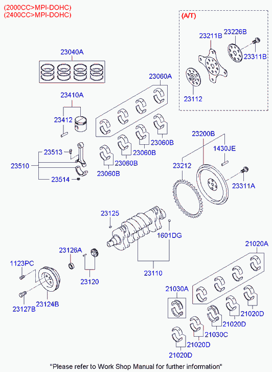 Hyundai 23410-37310 - Pistone www.autoricambit.com