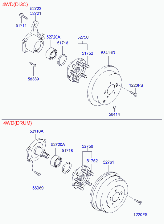 Hyundai 52710-26500 - Kit cuscinetto ruota www.autoricambit.com