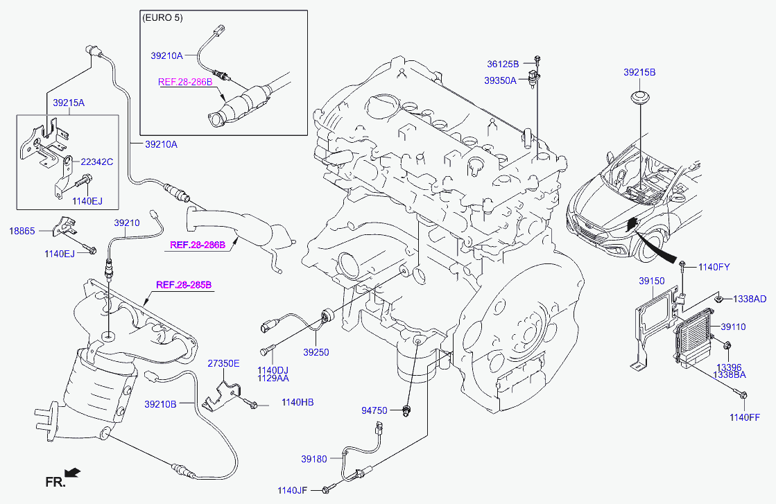 Hyundai 39210 2E150 - Sonda lambda www.autoricambit.com