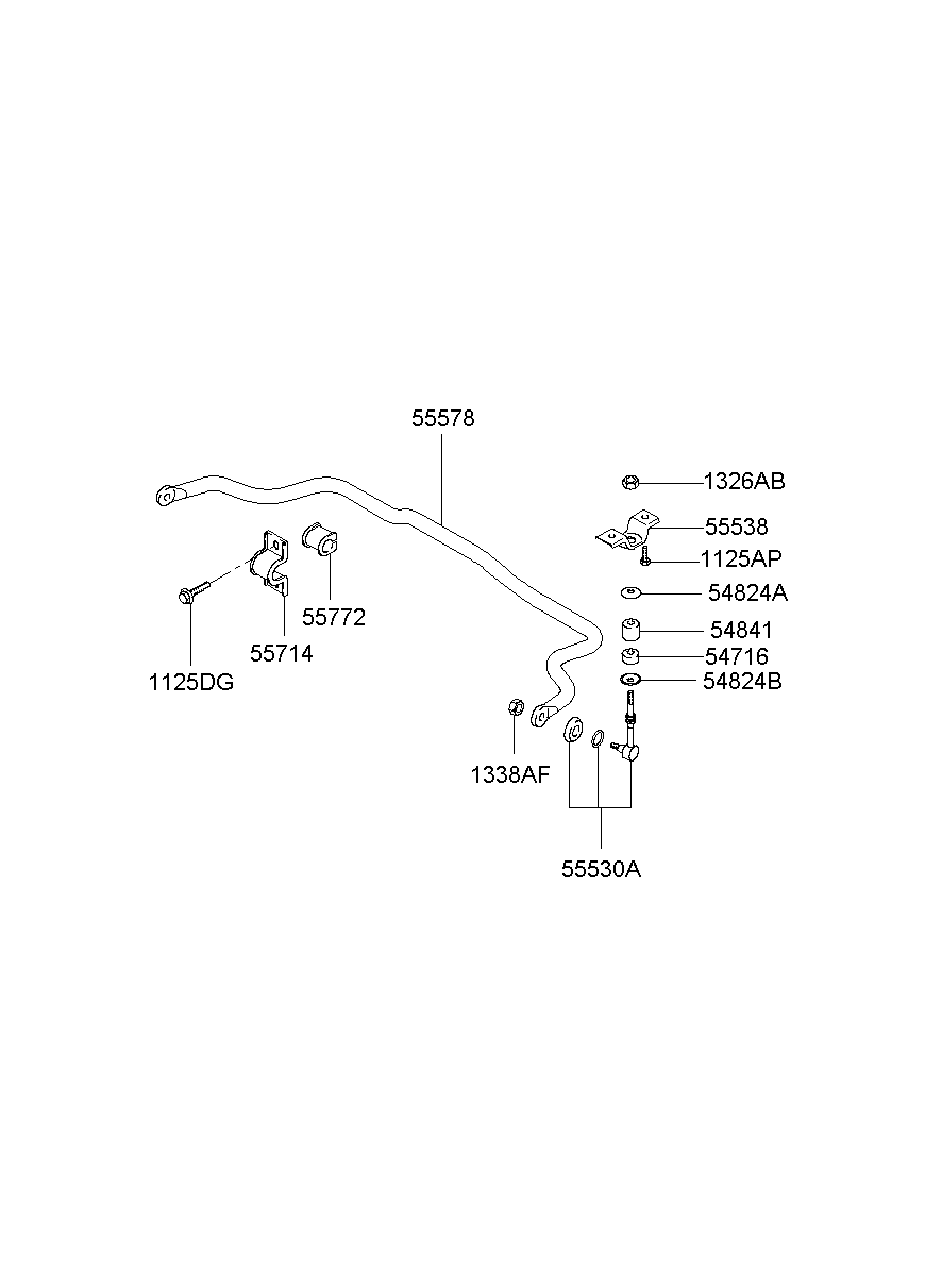 KIA 5471844000 - Asta/Puntone, Stabilizzatore www.autoricambit.com