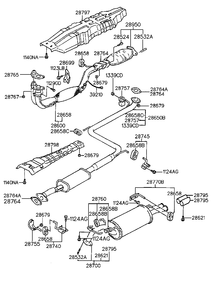 Hyundai 28658-34050 - Bronzina cuscinetto, Barra stabilizzatrice www.autoricambit.com