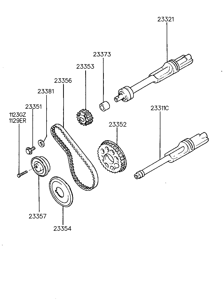 KIA 23357 32050 - Rullo tenditore, Cinghia dentata www.autoricambit.com