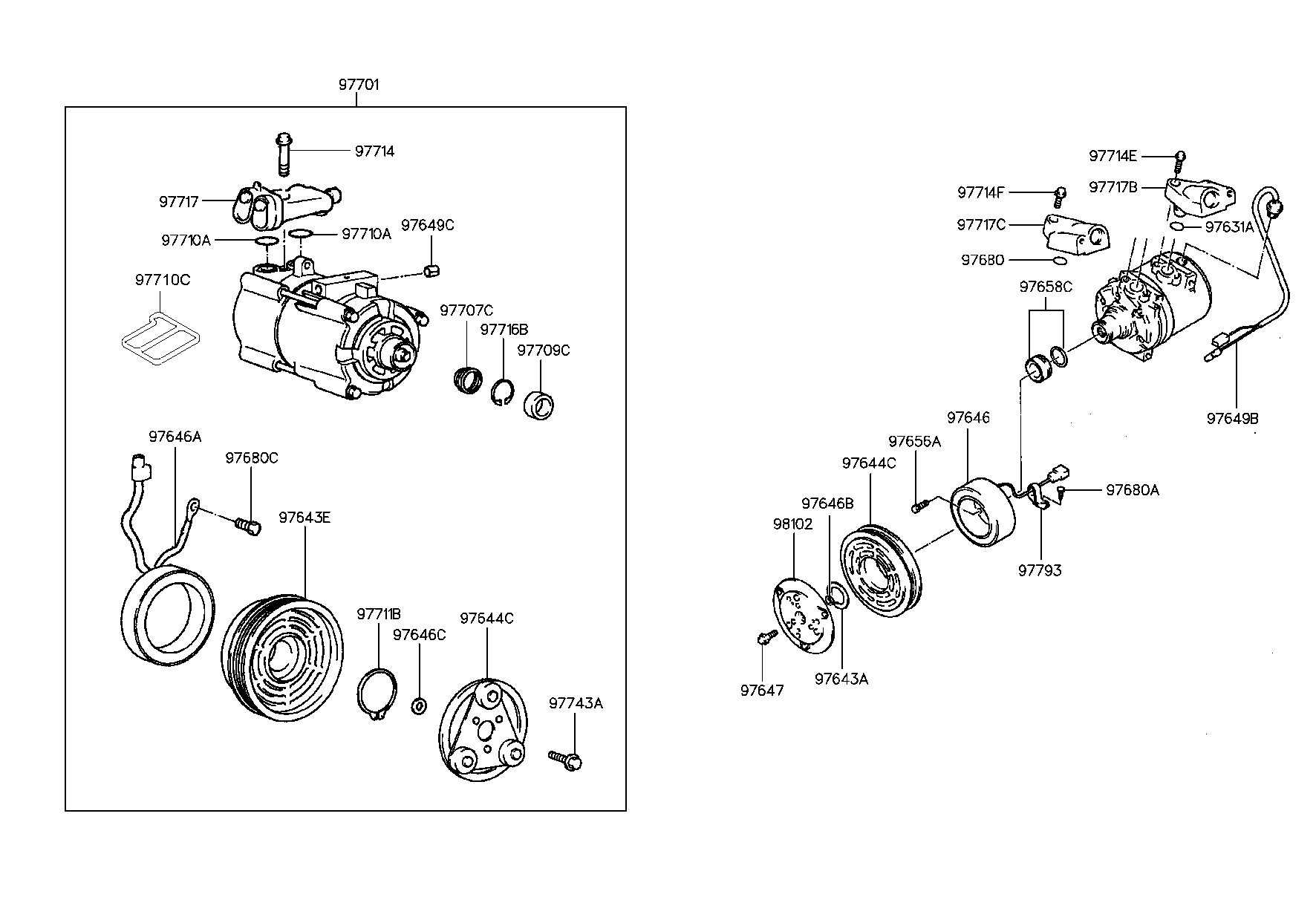 Hyundai 97701-34001 - Compressore, Climatizzatore www.autoricambit.com