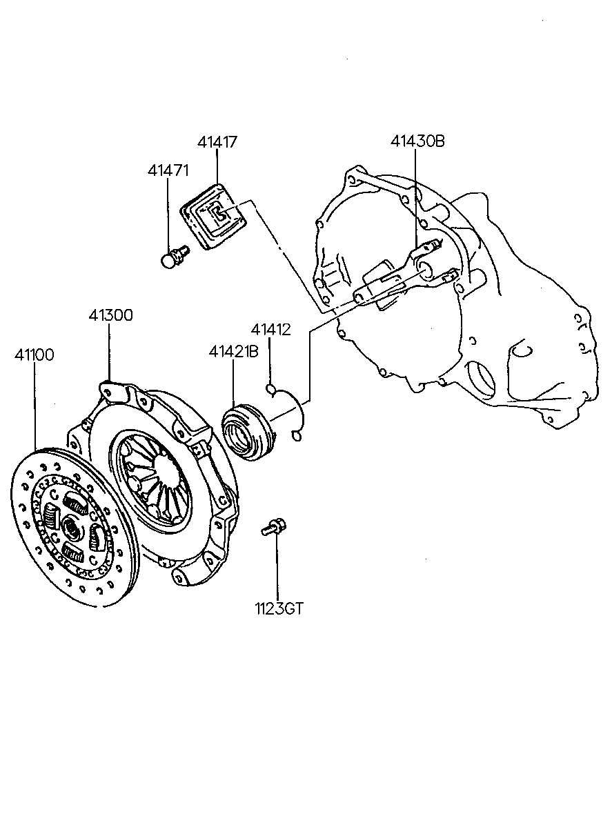 Hyundai 41421-36000 - Reggispinta distacco frizione www.autoricambit.com