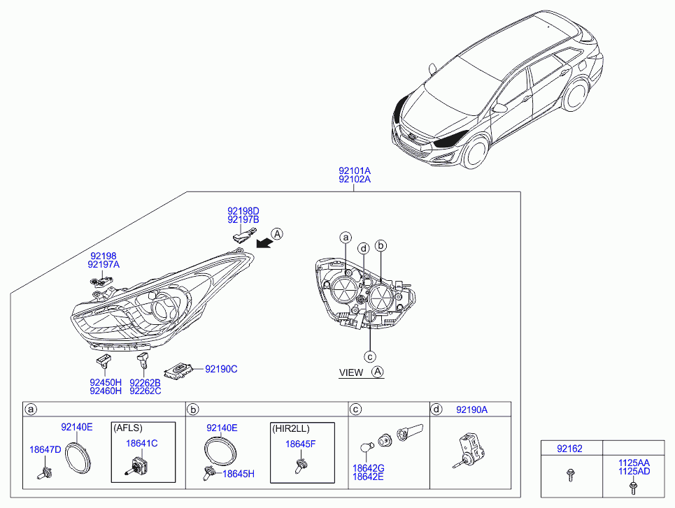 Hyundai 18647-55007-L - Lampadina, Fendinebbia www.autoricambit.com