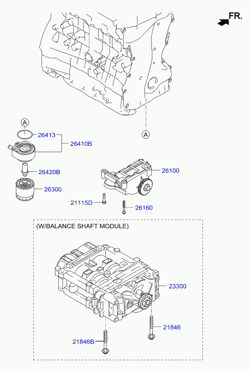 KIA 26410-2G-000 - Radiatore olio, Olio motore www.autoricambit.com