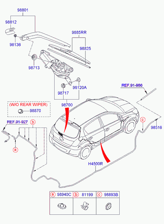 Hyundai 98851-1J000 - Spazzola tergi www.autoricambit.com