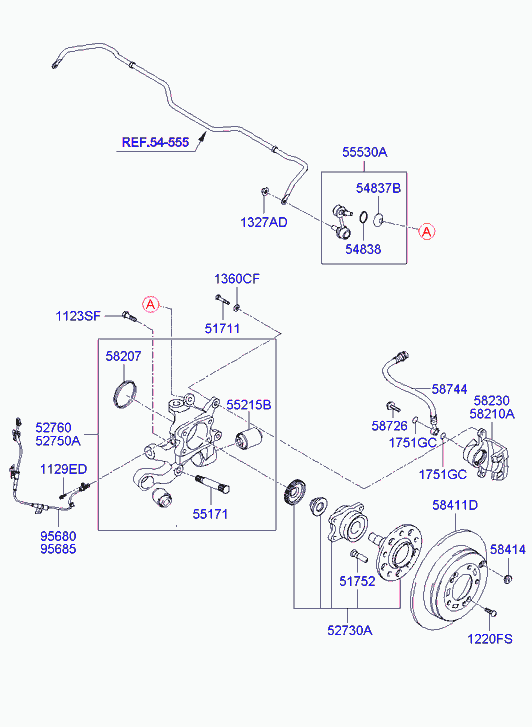 KIA 584113L000 - Discofreno www.autoricambit.com