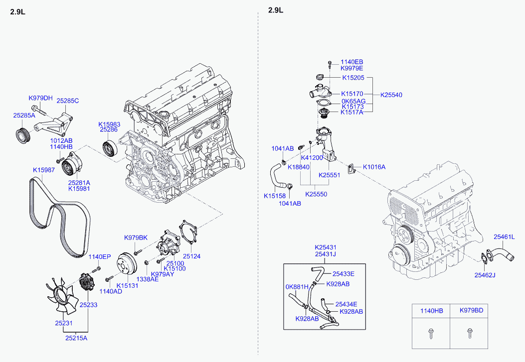 Hyundai 25281-4X000 - Tendicinghia, Cinghia Poly-V www.autoricambit.com