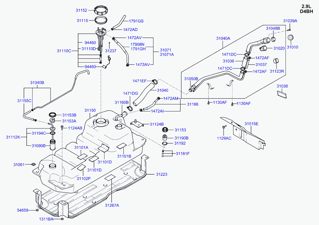 Hyundai 54659-28000 - Supporto ammortizzatore a molla www.autoricambit.com