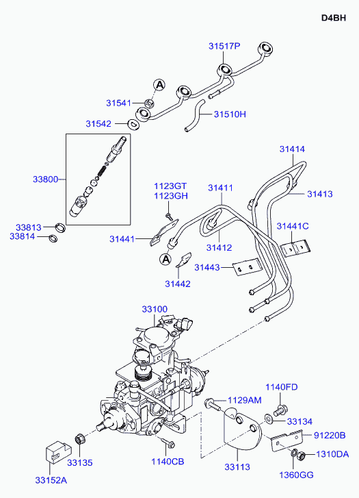 Hyundai 33100-4X500 - Pompa di iniezione ad alta pressione www.autoricambit.com