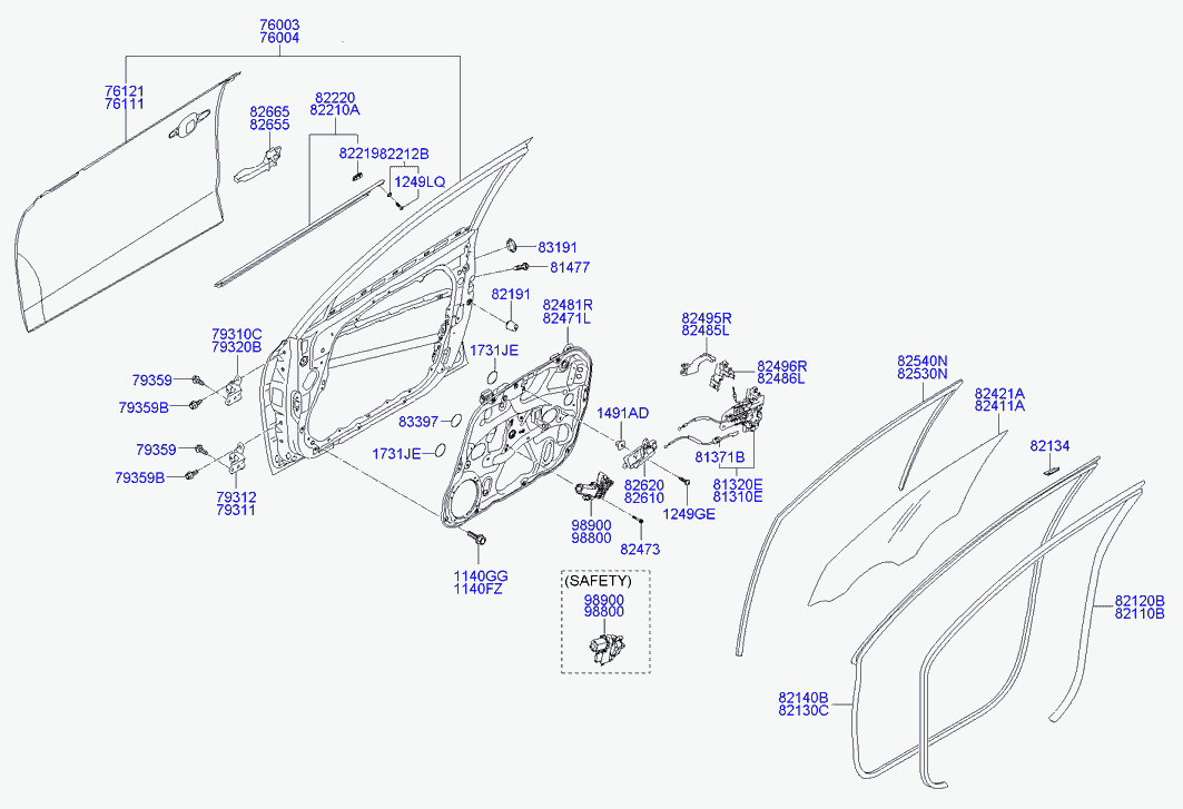 Hyundai 826202L010 - Maniglia apriporta www.autoricambit.com