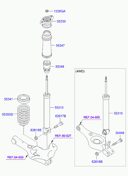 Hyundai 553112Y400 - Ammortizzatore www.autoricambit.com