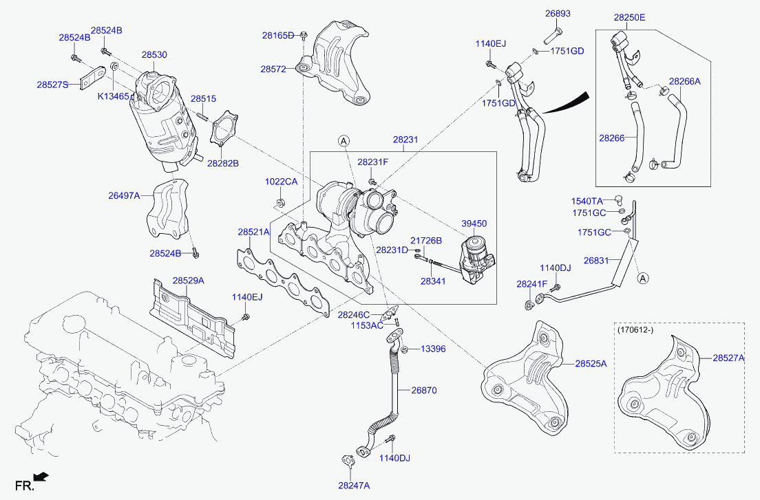 KIA 285152B000 - Stud www.autoricambit.com