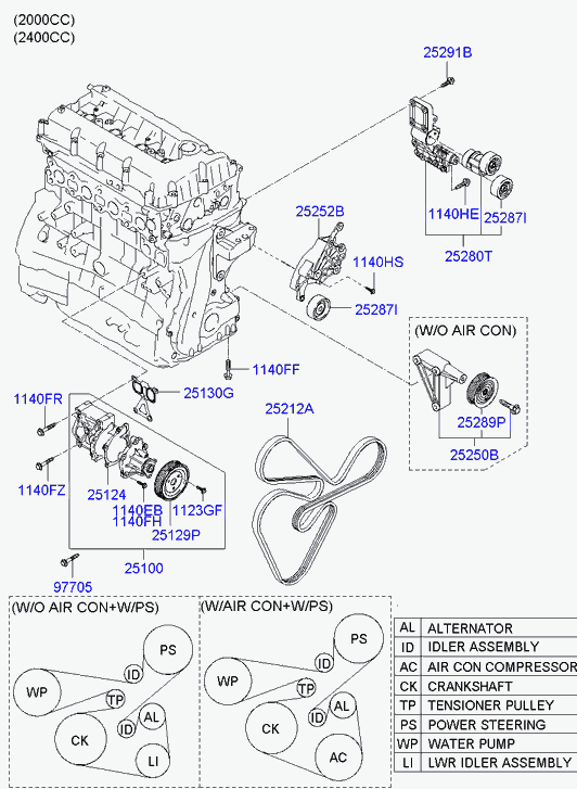 Hyundai 25100-27400 - Pompa acqua www.autoricambit.com